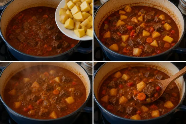 Add the Potatoes