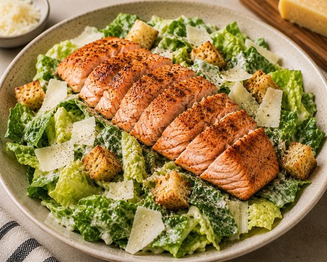 Add the salmon and serve