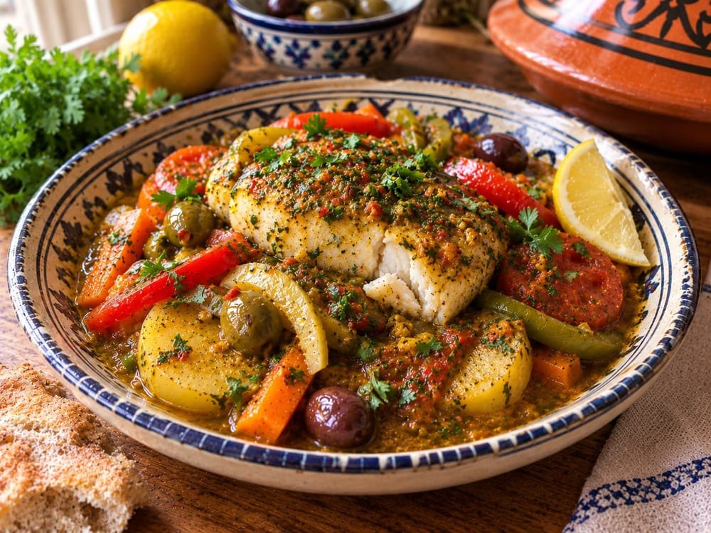 Balanced Moroccan Chermoula Fish Tagine