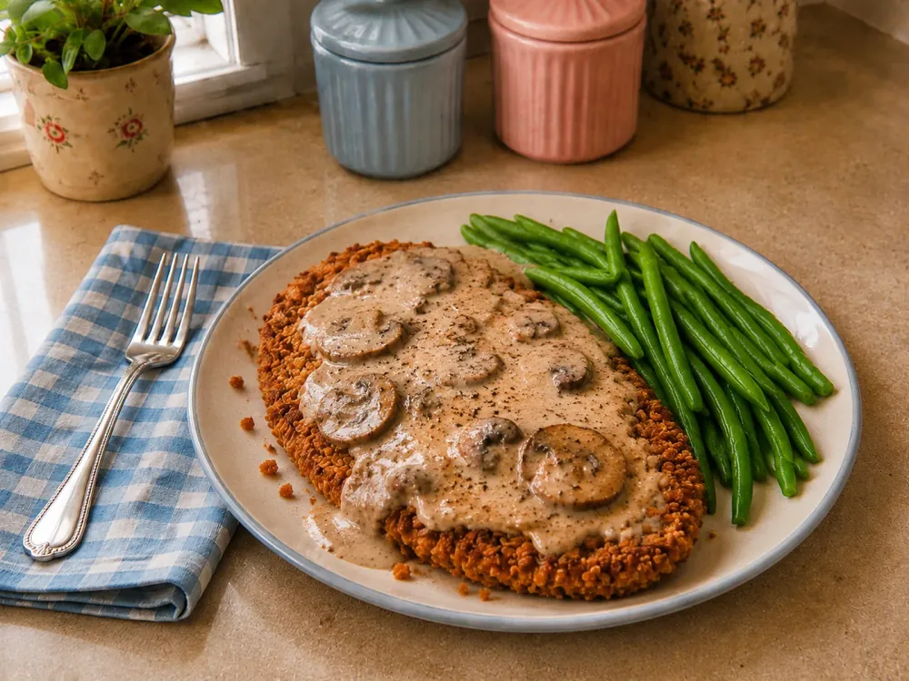 🥩 Oven-Baked Chicken Fried Steak