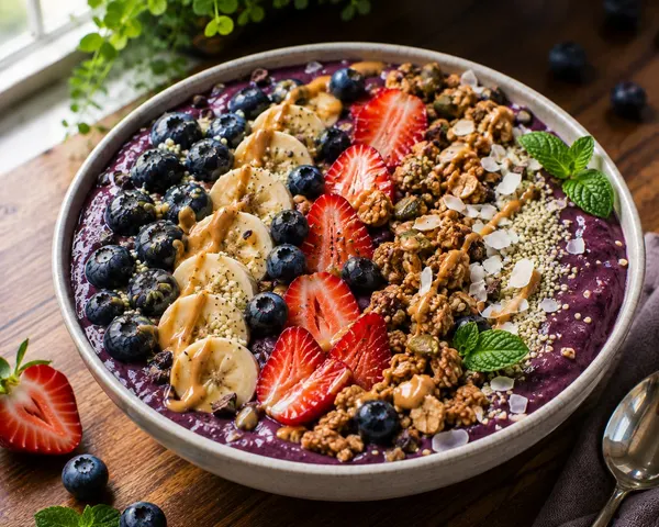 🫐 Protein-Rich Blueberry Smoothie Bowl
