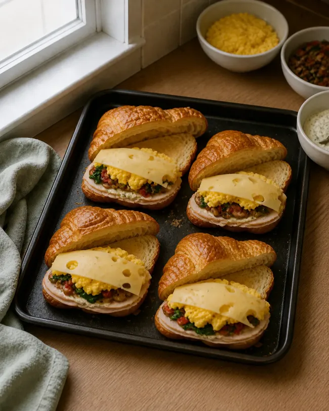Build four stable sandwiches