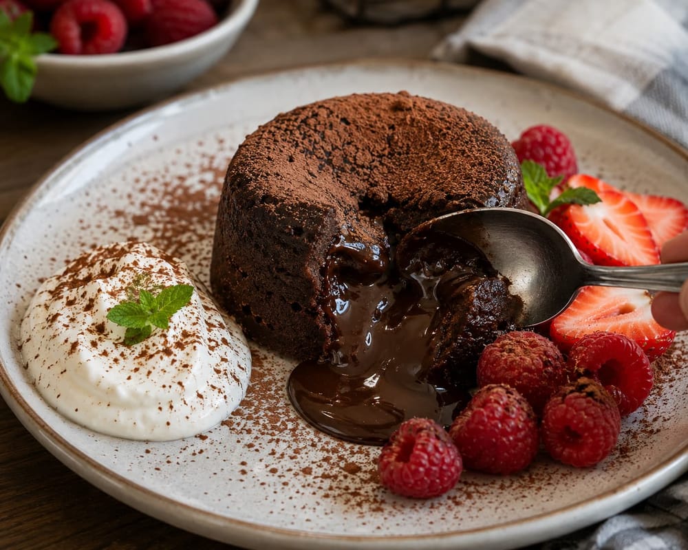 Balanced Chocolate Lava Cake