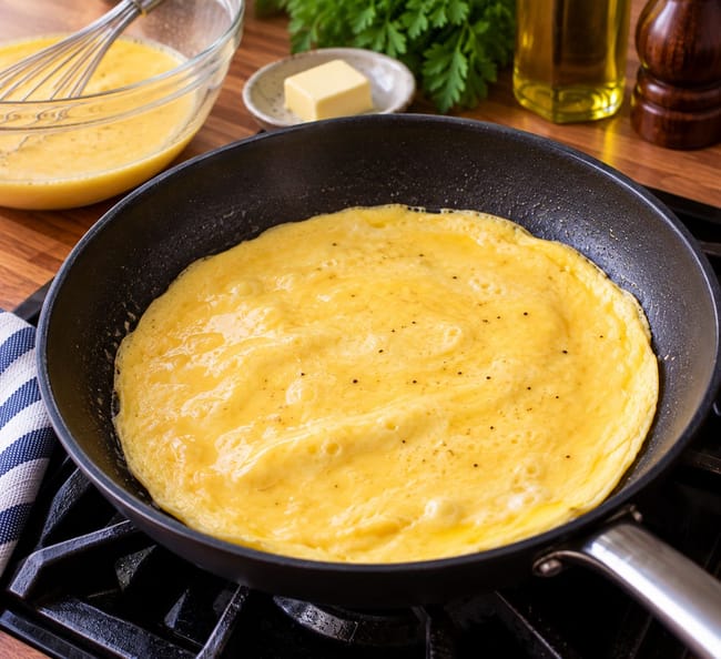 Cuire les omelettes