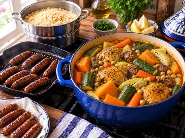 Cook the Zucchini and Merguez Without Overcooking Either