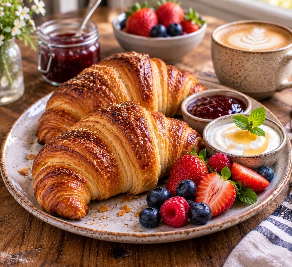 Healthy Buttery Croissants