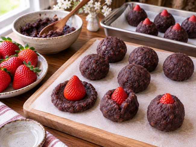 Enclose the Strawberries in Anko