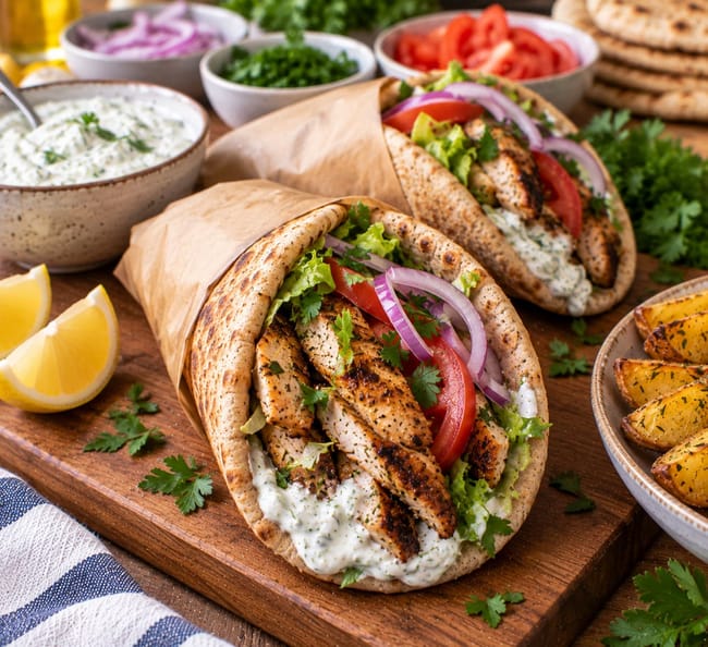 Assemble the Chicken Gyros