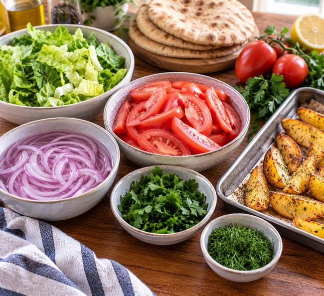 Prepare the Fresh Vegetables