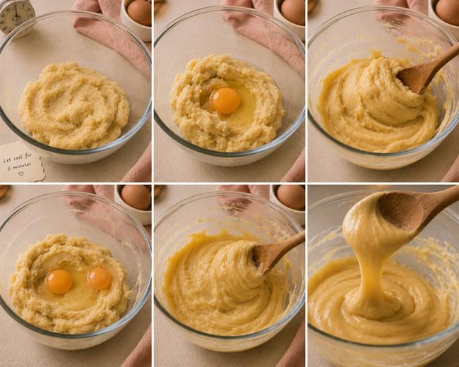 Incorporate the eggs one at a time