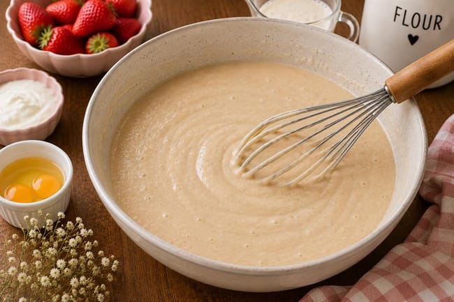 Incorporate the liquid ingredients