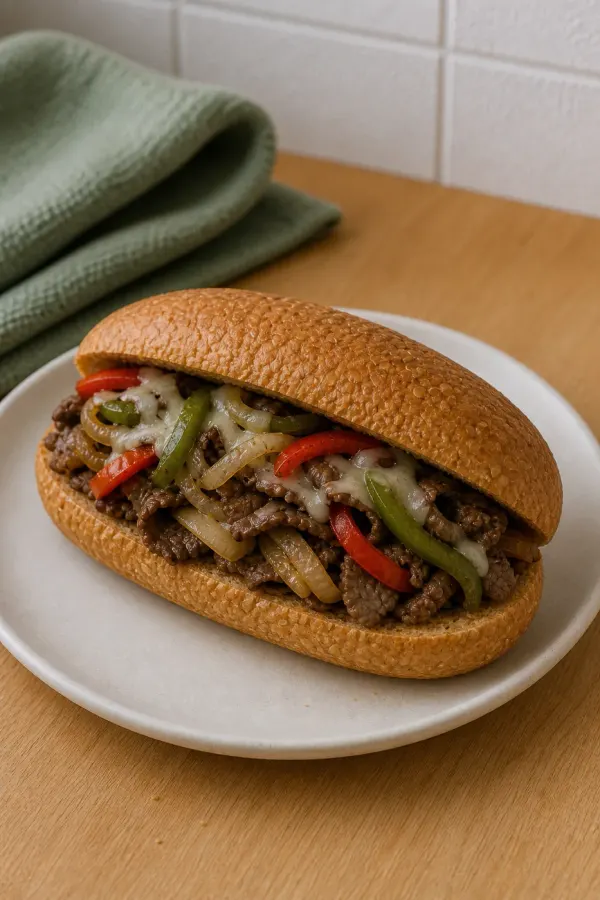🥪 Lightened-Up Philly Cheesesteak