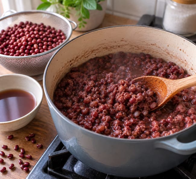 Cook the azuki beans