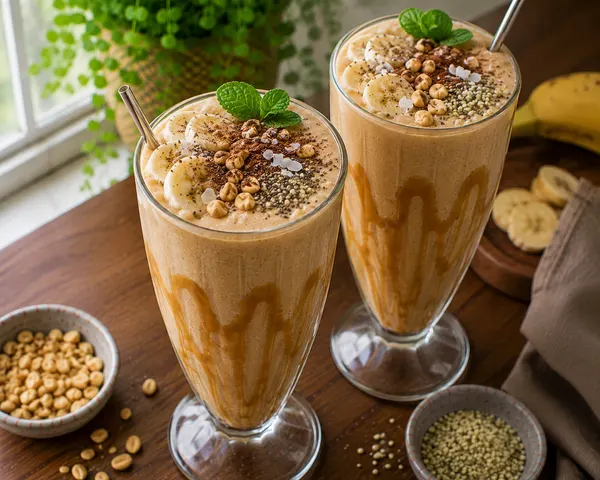🍌 Protein & Fibre Peanut Butter Banana Shake