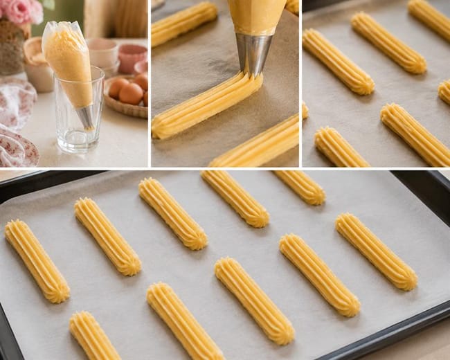Pipe the churros
