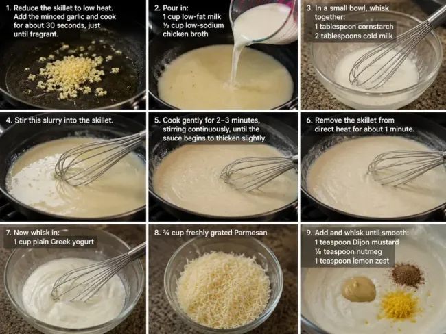 Prepare the Creamy Alfredo Sauce