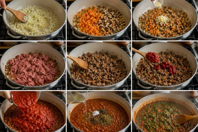 Prepare the Bolognese Sauce