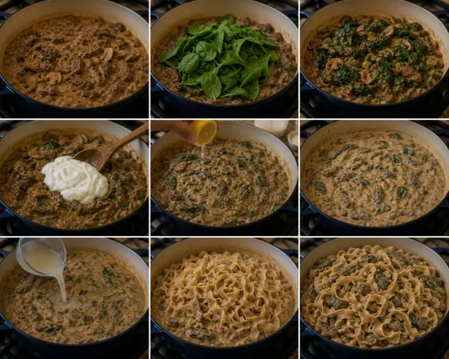 Prepare the Steakhouse Mushroom Sauce