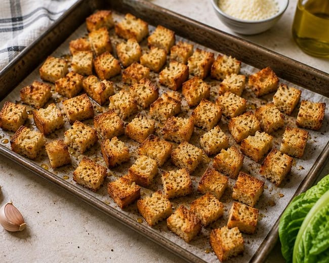 Prepare the croutons