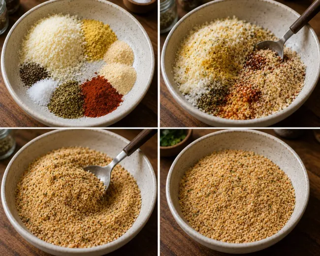 Prepare the Parmesan Seasoning