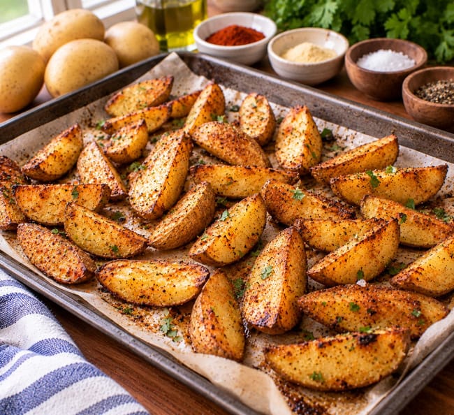 Prepare the Potato Wedges