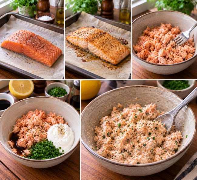 Prepare the Salmon Filling