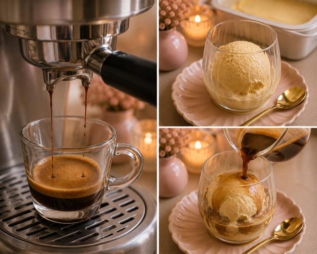 Pull the espresso and assemble