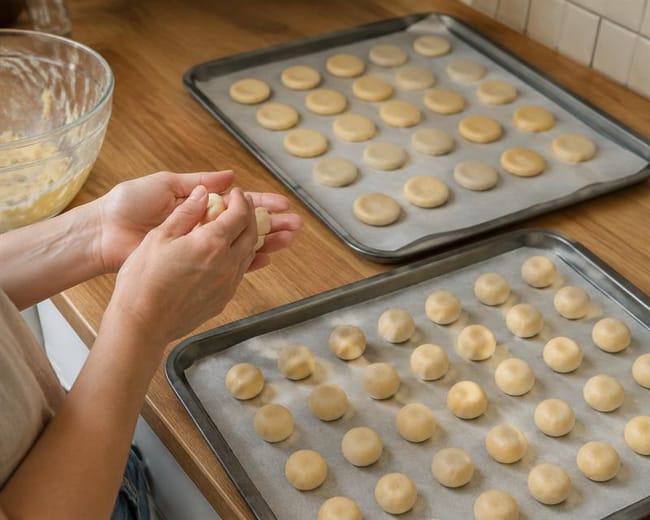 Shape exactly forty-eight mini wafers